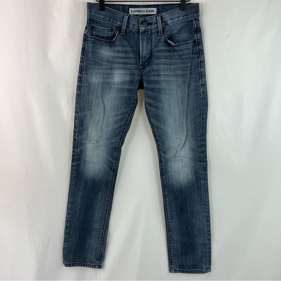 EXPRESS ROCCO SLIM FIT SKINNY LEG JEANS - Picture 16 of 16